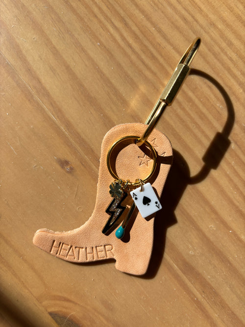 A Vibe Custom Cowboy Boot Key Ring